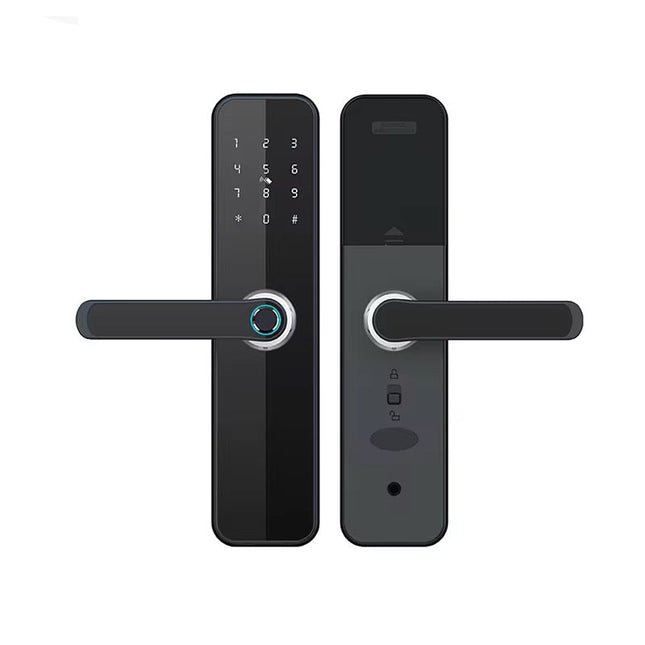 Smart Fingerprint Door Lock with RFID, Wi-Fi and Bluetooth for Wooden Doors