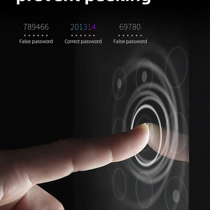 Smart Fingerprint Door Lock with App Control Password Card Key Access for Wooden Doors