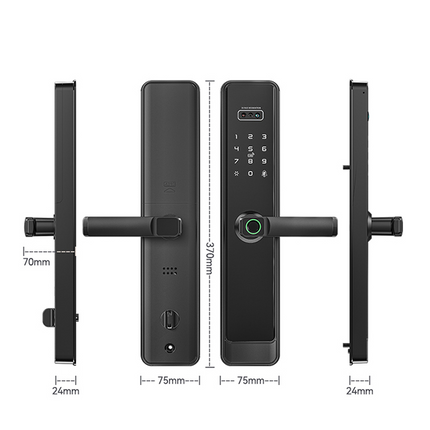 Smart Digital Door Lock with Face Recognition, Camera, TTLock App and Multiple Unlock Methods
