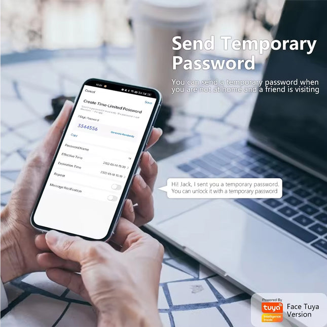 Smart Door Lock with Fingerprint Access, Keypad, Video Intercom and Grade C Lock Cylinder