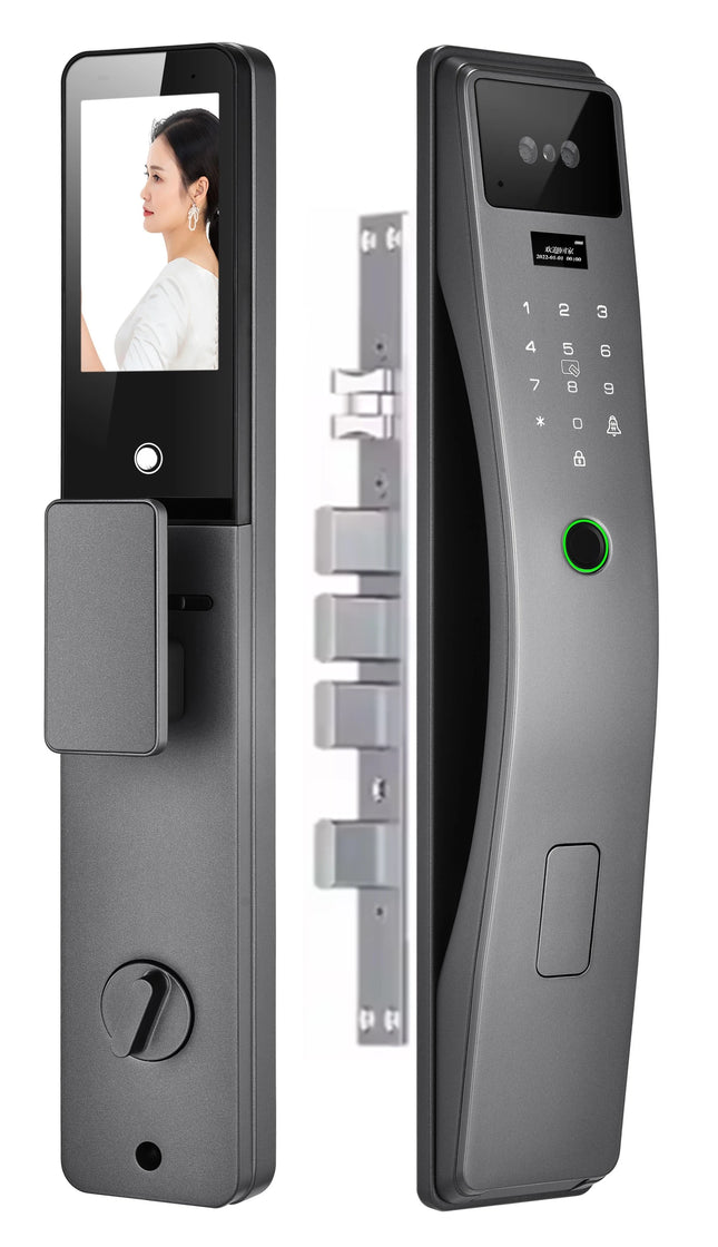 Smart Door Lock with 3D Face Recognition, Fingerprint, Palm Print and Mobile App Control