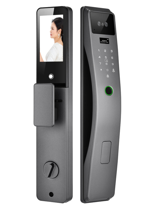 Smart Door Lock with 3D Face Recognition, Fingerprint, Palm Print and Mobile App Control