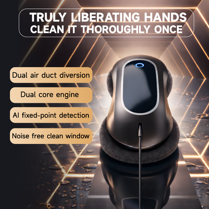 Portable Automatic Glass Cleaning Robot with Gyroscope Navigation and Multiple Cleaning Modes