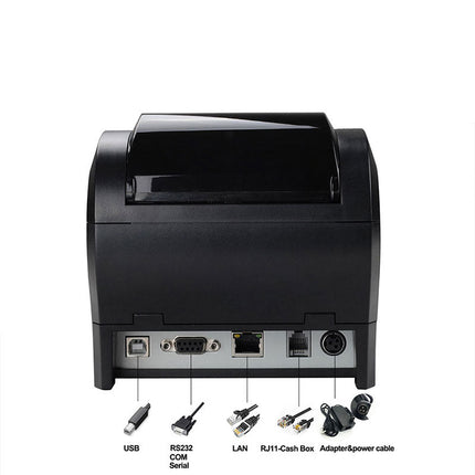 80mm Bluetooth Thermal Receipt Printer 203 DPI Free Driver POS Printer for Home and Business