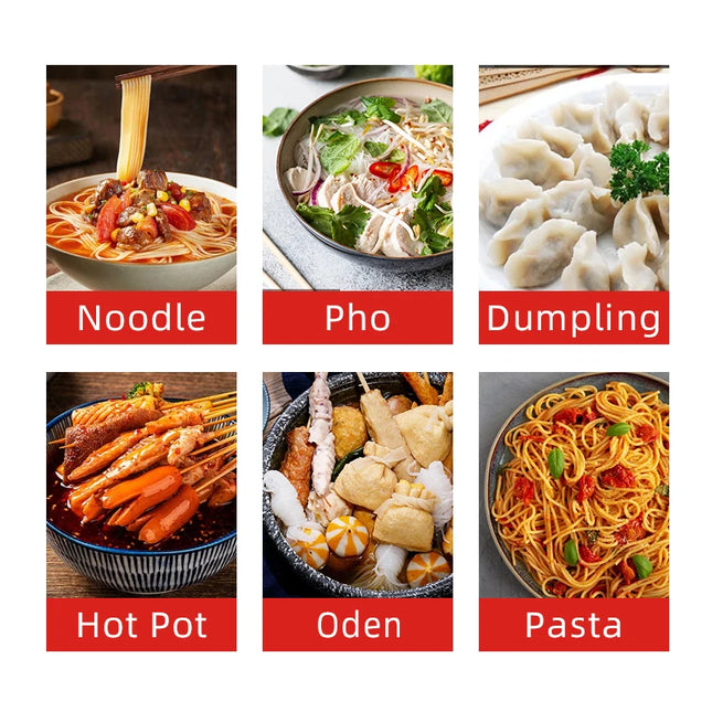Commercial Electric 2 Head Noodle Cooker with Automatic Lift and Stainless Steel Construction