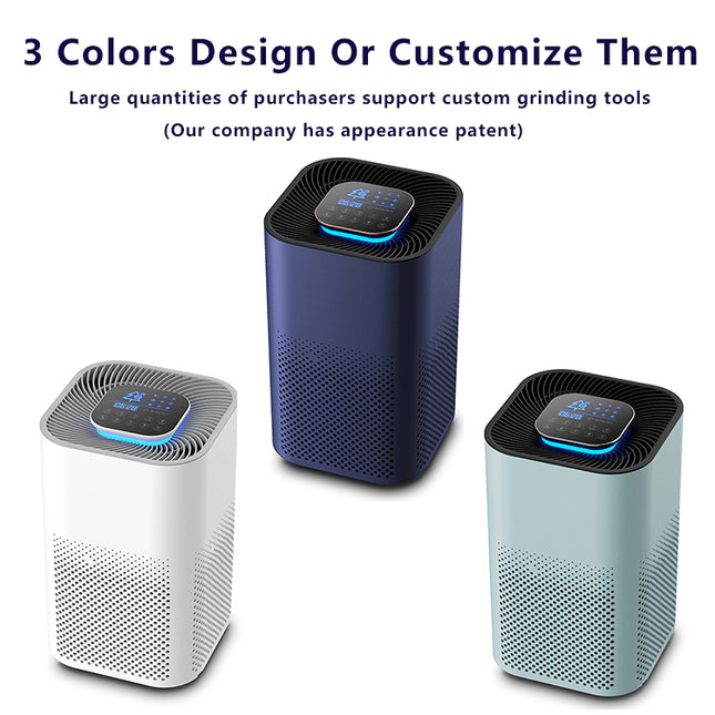 Compact Air Purifier with HEPA and Activated Carbon Filter for Rooms up to 40m²