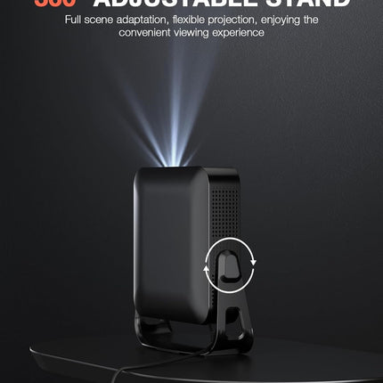 Portable Smart Projector with Android 12, Auto Focus, Wi-Fi, Bluetooth and Full HD Native Resolution