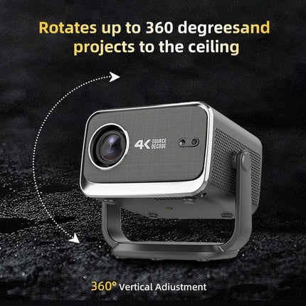 Compact Full HD LCD Projector with Auto Focus Android 13 Wireless Screen Casting 350 Lumens