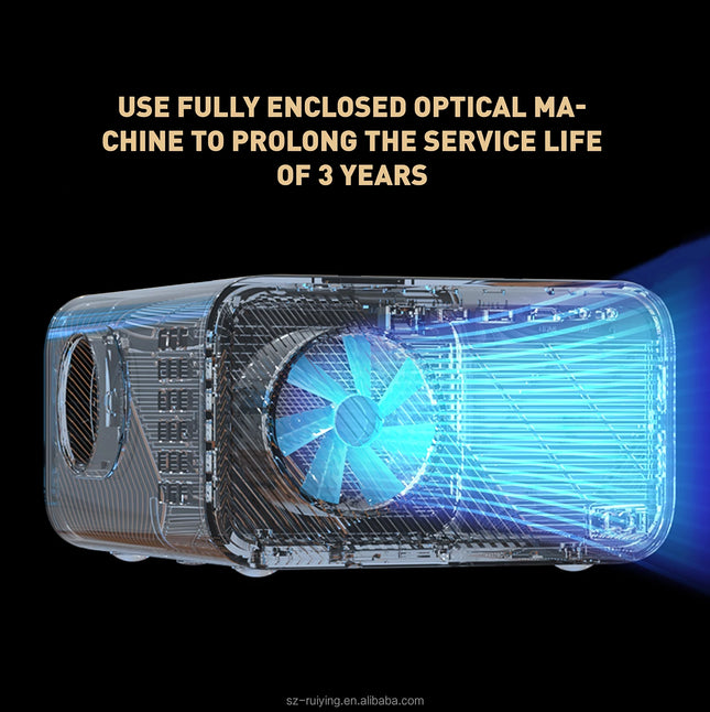 1080P LCD Smart Projector with Auto Focus, Auto Keystone, WiFi 6 and 2G+32G Memory