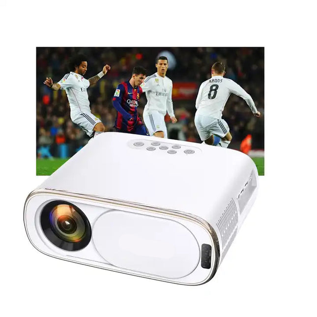 Full HD LCD Projector with Automatic Focus, Dual Band WiFi and Portable Home Entertainment Design