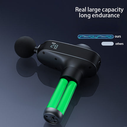 Cordless Rechargeable Massage Gun with 30 Speed Levels and 6 Massage Heads