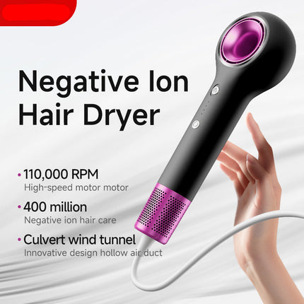 1200W Compact High-Speed Hair Dryer with Brushless DC Motor and Negative Ionic Technology