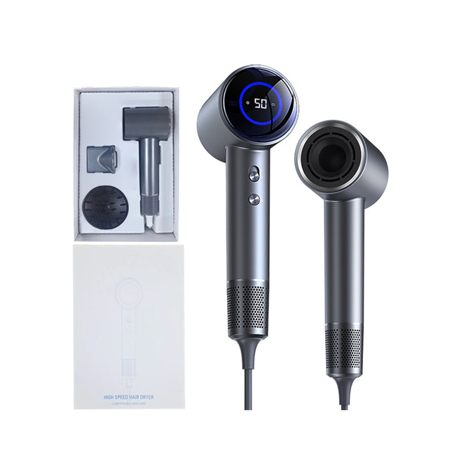 High Speed Ionic Hair Dryer with DC Motor and 2 Speed Settings for Home and Travel Use