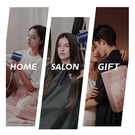 High Speed Ionic Hair Dryer with DC Motor and 2 Speed Settings for Home and Travel Use