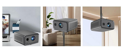 Android 12 LCD Projector with Large Display and 1080P Resolution Support for Home Entertainment