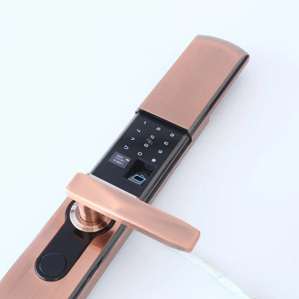 Smart Door Lock with Fingerprint Recognition, Password Access and Sliding Cover Design