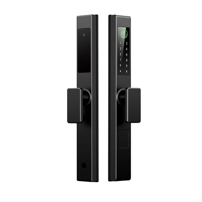 Aluminum Alloy Smart Lock with Tuya App Control and Multiple Unlock Methods
