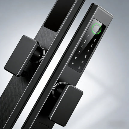 Aluminum Alloy Smart Lock with Tuya App Control and Multiple Unlock Methods
