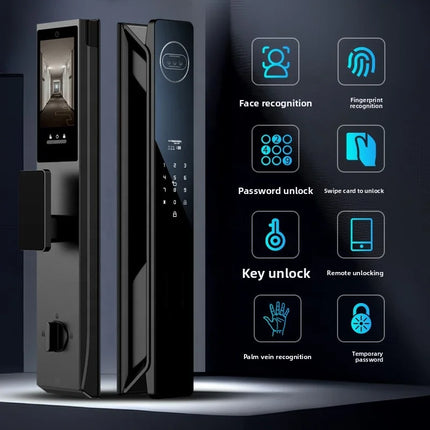 Smart WiFi Door Lock with Camera, Face Recognition and Video Intercom
