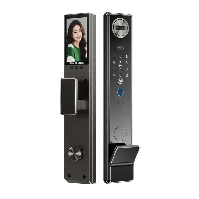 Smart WiFi Door Lock with 3D Face Recognition, Video Intercom and Remote Access