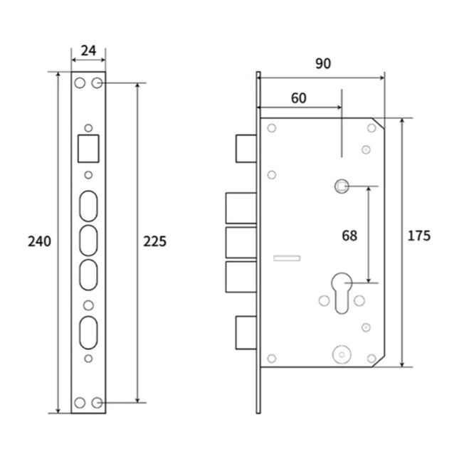 Digital Smart Door Lock with Multiple Unlock Methods, USB Emergency Power and RFID Card Access