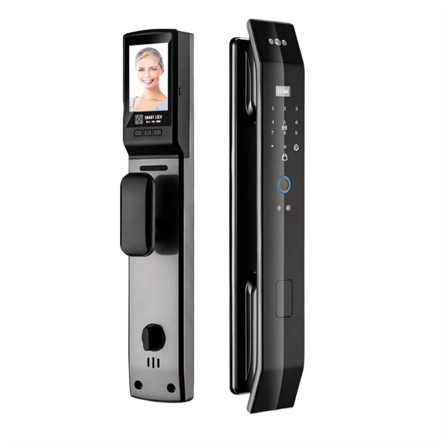 Smart Door Lock for Wooden and Metal Doors with Face Recognition, Fingerprint, App and Key Access