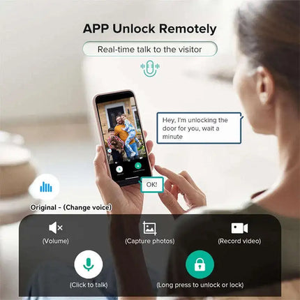 Tuya Smart Door Lock with 3D Face Recognition, Fingerprint, PIN Code and App Control