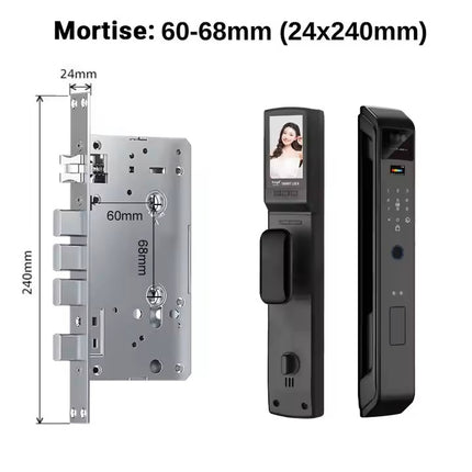 Smart Biometric Door Lock with Face Recognition, Fingerprint, Camera and Multiple Unlock Methods