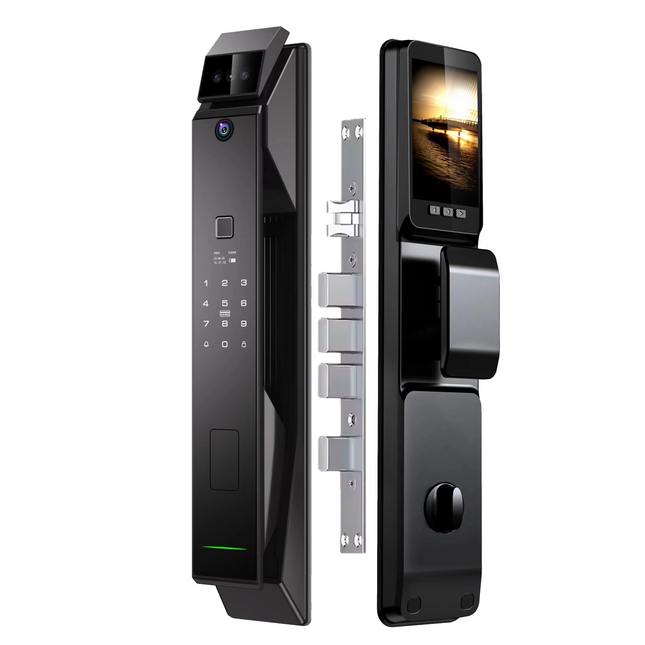 Tuya Smart Door Lock with Face Recognition, Fingerprint Entry, Password and Key Access