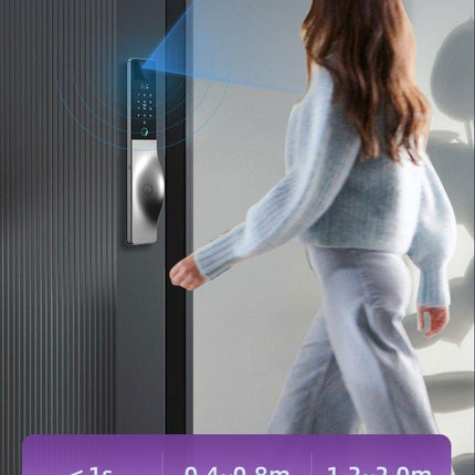 Smart WiFi Door Lock with 3D Face Recognition, Fingerprint, Palm Vein & Video Intercom
