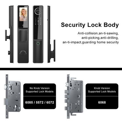 Digital Smart Door Lock with Face Recognition, Fingerprint, Password and Key Entry