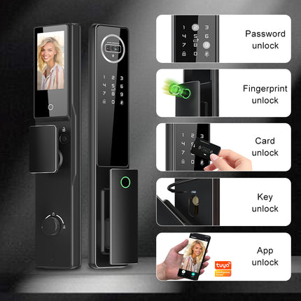 Digital Smart Door Lock with Face Recognition, Fingerprint, Password and Key Entry