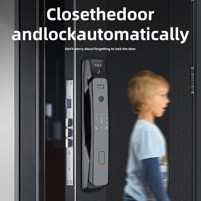 Smart Door Lock with Fingerprint, Password, Card and App Unlock Functions