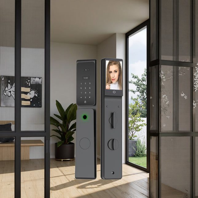 Smart Door Lock with 3D Face Recognition, Fingerprint, NFC and App Control