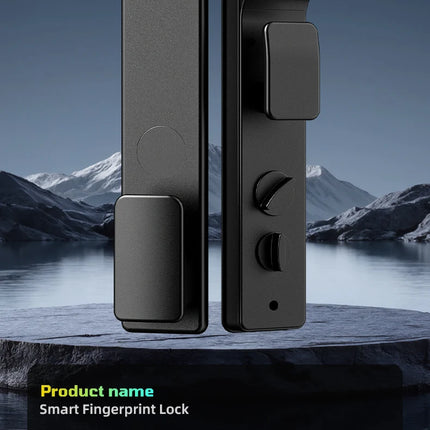 Smart Aluminium Alloy Door Lock with Face Recognition, Fingerprint, Password, Card and Key Access