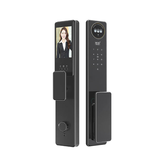 Smart Door Lock with Fingerprint, Face Recognition, Password, Card, App and Key Access