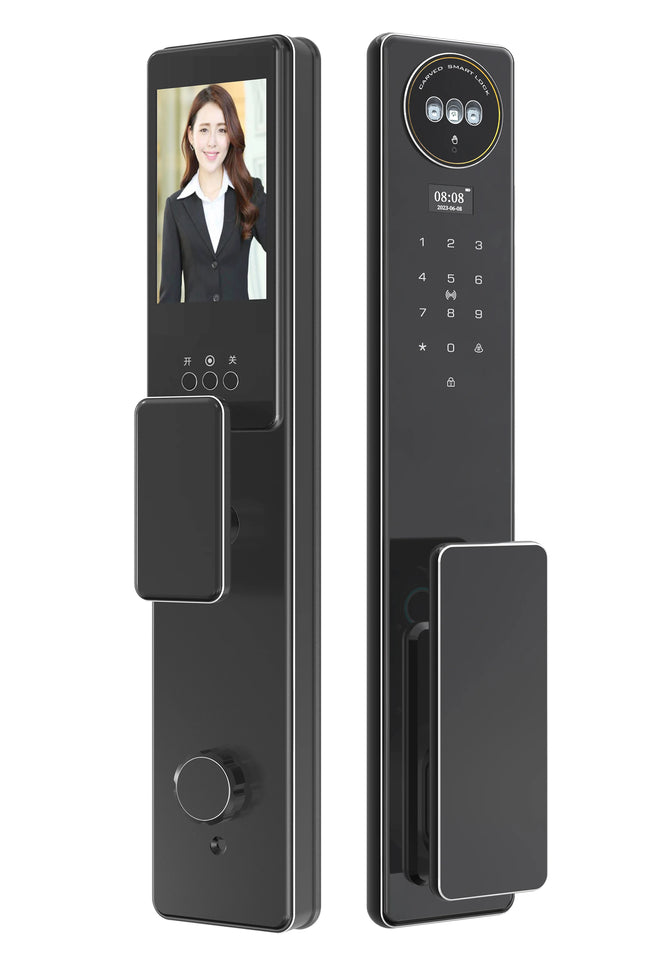 Smart Door Lock with Fingerprint, Face Recognition, Password, Card, App and Key Access