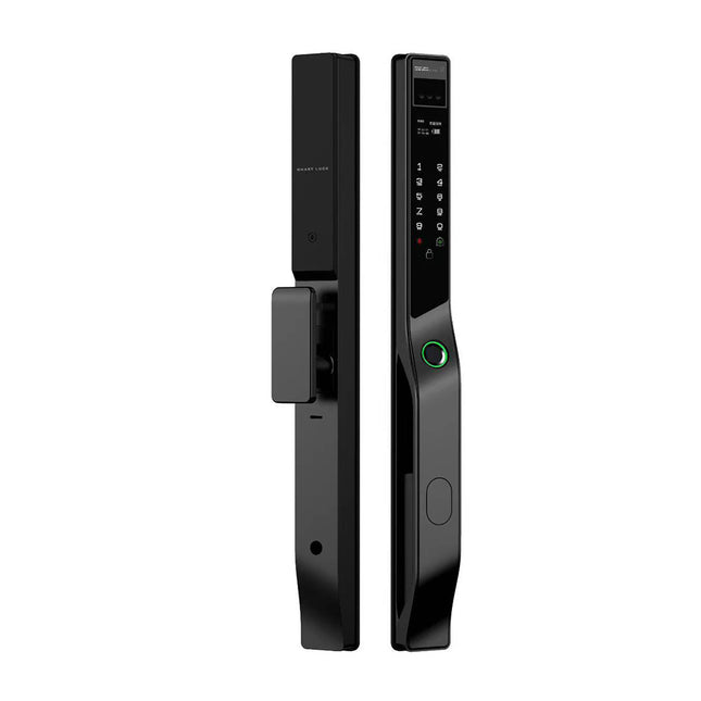 Waterproof Smart Door Lock with 3D Face Unlock, Fingerprint Access and Rechargeable Battery