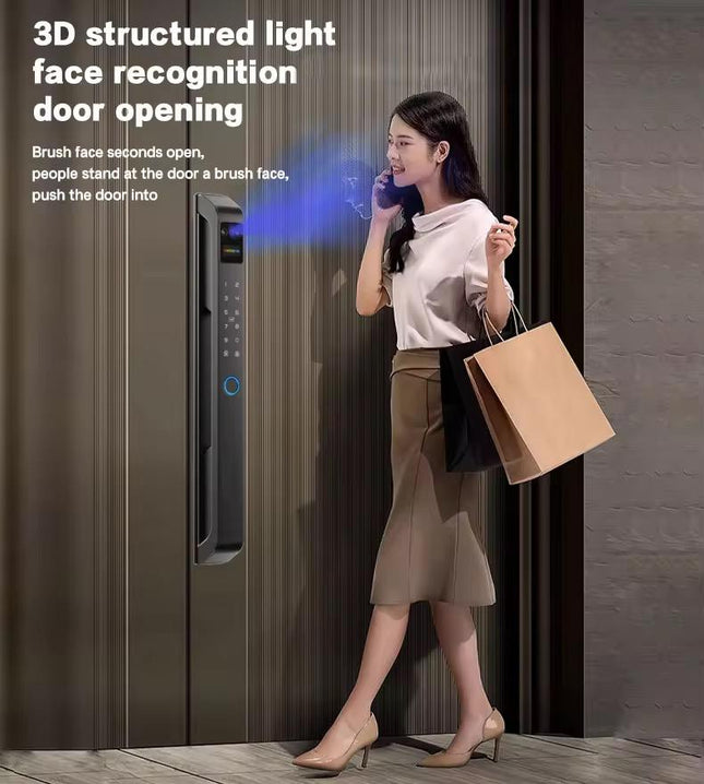 Digital Smart Lock with Tuya App Control, Fingerprint Reader and Rechargeable Battery