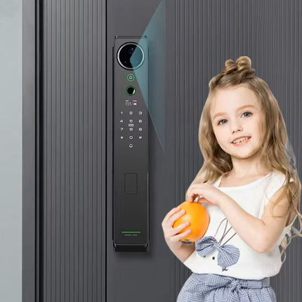 Digital Smart Door Lock with 3D Face ID, Fingerprint Access, Tuya App Control and Camera System