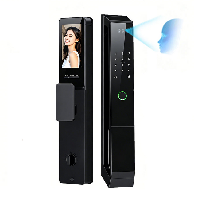WiFi Smart Door Lock with Face Recognition, Fingerprint, Camera, Password & Card Access