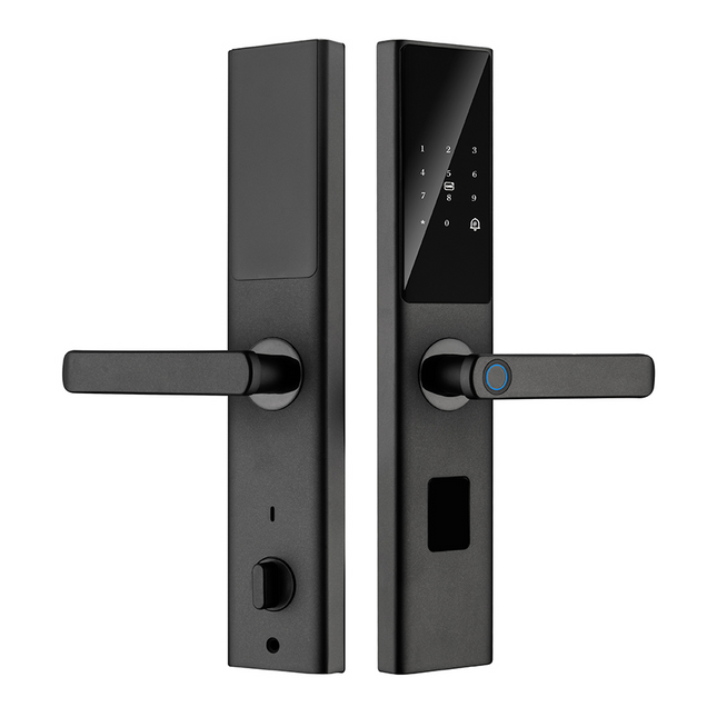 Smart Fingerprint Door Lock with Tuya WiFi App, Card, Password and Mechanical Key Access