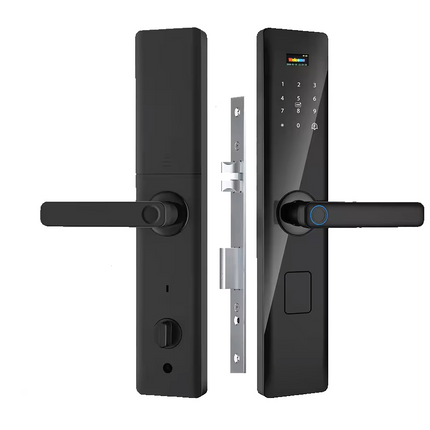 Smart Digital Door Lock with Fingerprint Scanner, Tuya WiFi App, RFID Card and USB Emergency Power