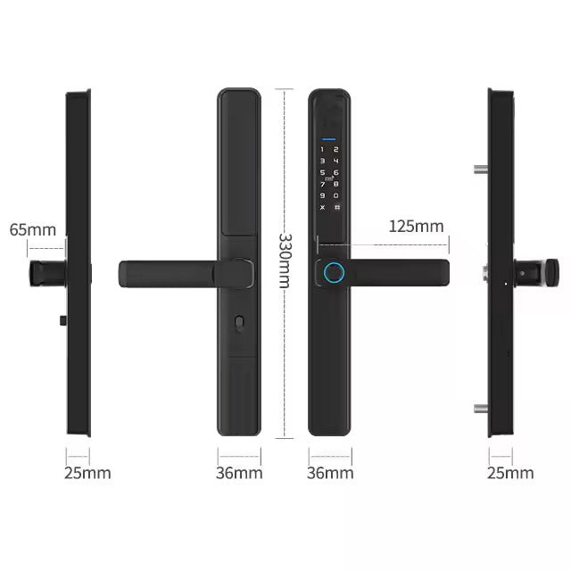 WiFi Smart Door Lock with Fingerprint, Password, Card and Key Unlock Options