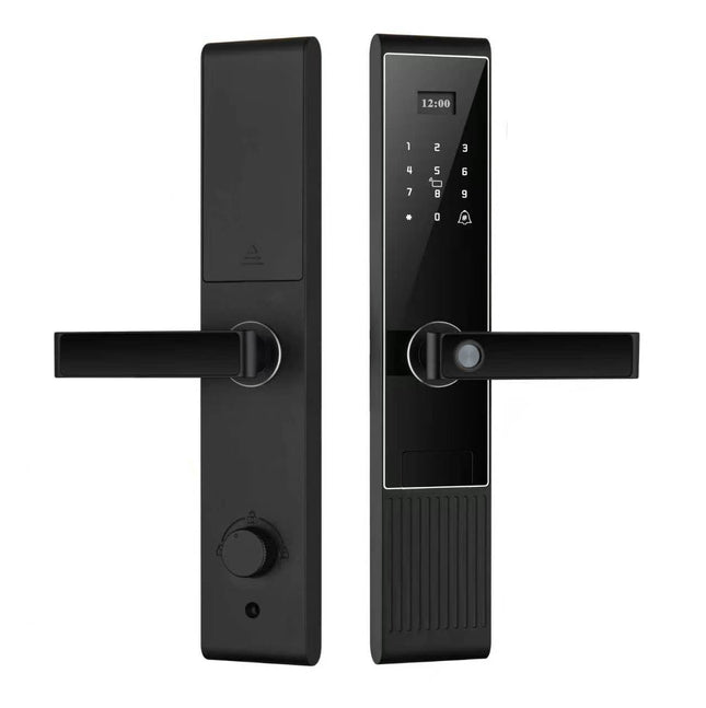 Smart Door Lock with Fingerprint, Card, Key and Password Access for Home Use