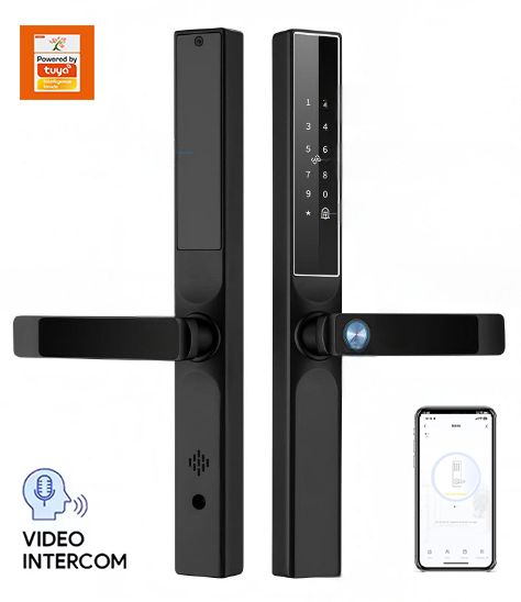 Smart Fingerprint Door Lock with WiFi App Control, Password, Card and Key Unlock
