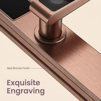 Aluminium Alloy Smart Door Lock with Fingerprint Access and Tuya App Control