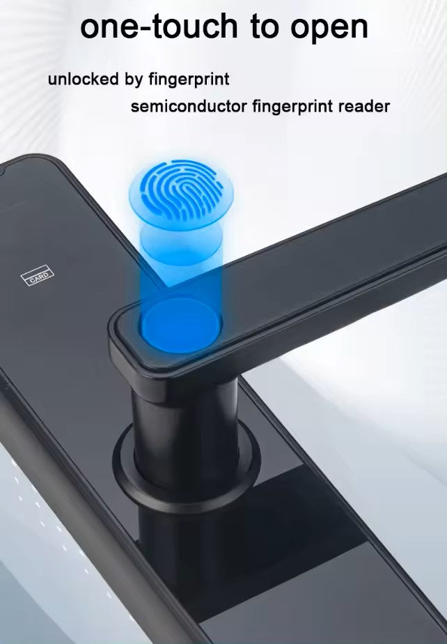 Electronic Smart Door Lock with App Control, Fingerprint Entry and Keyless Access