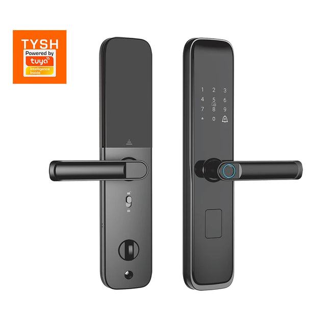 Keyless Digital Door Lock with Fingerprint, Password, Card and App Access