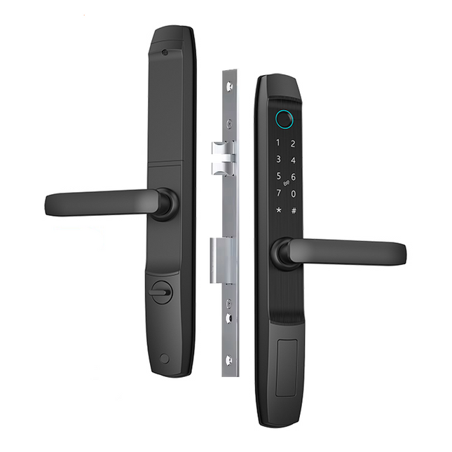 Smart Door Lock with Wi-Fi, Fingerprint, Card Reader & Key Access